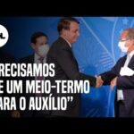 Auxílio emergencial: Bolsonaro fala em prorrogar “talvez” até o final do ano e exalta Guedes