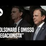 Doria chama Bolsonaro de omisso após Brasil ter 100 mil mortes por coronavírus