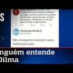 Dilma acusa PM de fascismo e toma resposta da corporação