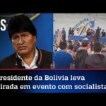 O carinho da esquerda com Evo Morales