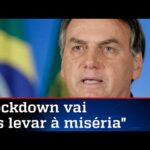 Bolsonaro exalta força do brasileiro e pede coragem contra o vírus