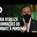 Coronavac, quarentena e escolas: Doria atualiza informações da pandemia em SP