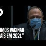 Pazuello promete vacinação contra covid-19 para todo o Brasil até o final de 2021