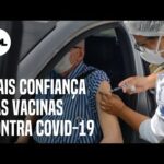 Vacina contra covid-19 ganha mais confiança em países, diz estudo