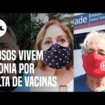 Sem vacina, idosos vivem angústia após suspensão da campanha no Rio