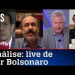 Comentaristas analisam live de Jair Bolsonaro de 18/03/21