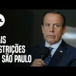 Fase emergencial: Doria anuncia medidas mais restritivas em São Paulo para evitar colapso na saúde