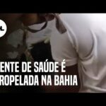 Agente de saúde é atropelada em drive-thru de vacinação na Bahia