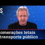 Augusto Nunes: Aglomerações letais no transporte público são ignoradas por Doria