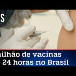 Brasil aplica 1 milhão de doses da vacina em 24 horas