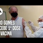Ciro Gomes recebe 1ª dose e pede vacina contra covid-19 para todos
