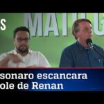 Bolsonaro sobe o tom e volta a enquadrar Renan Calheiros: Crápula!