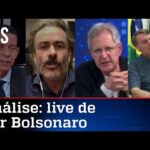 Comentaristas analisam live de Jair Bolsonaro de 20/05/21