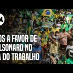 Manifestações pró-Bolsonaro interditam ruas pelo Brasil em 1º de Maio