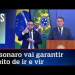 Em discurso, Bolsonaro fala sobre decreto pela liberdade