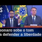 Bolsonaro fala sobre manifestações e cita decreto pela liberdade; veja discurso completo