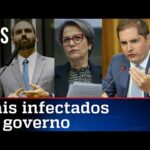 Vacinados, Eduardo Bolsonaro, Tereza Cristina e Bruno Bianco estão com covid