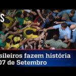 Povo lota a Paulista para defender a liberdade e ouvir Bolsonaro