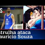 Web sai em apoio a Maurício Souza e posta beijo hétero do Superman