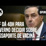 STF vê inércia e dá 48h para governo decidir sobre passaporte de vacina