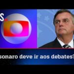 Bolsonaro anuncia que vai a debates, até aos da Globo