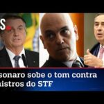 Bolsonaro critica atuação de Moraes e Barroso no STF