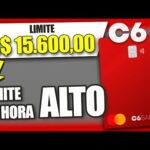 Aumentar Limite CARTÃO C6 BANK de R$100 para R$15.600,00