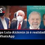 Santinho de Lula e Alckmin já circula em grupos do PT