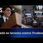 Trudeau, o covarde, coloca em prática manobra contra caminhoneiros pela liberdade