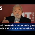 Lula ameaça fazer populismo com preço da gasolina no Brasil