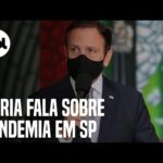 Doria fala sobre as atualizações da pandemia do covid-19 em SP: veja pronunciamento ao vivo