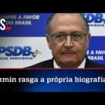 Alckmin se ajoelha para Lula e diz que ex-presidiário é a esperança do brasileiro