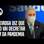 Covid: Queiroga contradiz Bolsonaro e diz que não vai decretar fim da pandemia
