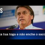 Na presença de Daniel Silveira, Bolsonaro sobe o tom contra Moraes