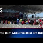 Faltou povo no evento de Lula em cidade de Minas Gerais; veja vídeo