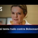 Desesperada, Gleisi vai à PGR contra Bolsonaro por suposto racismo