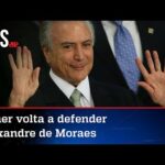 Temer afirma que Moraes no TSE vai trazer tranquilidade para a eleição