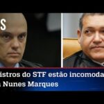 Climão no STF! Moraes interrompe Nunes Marques e é rebatido pelo ministro