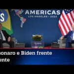 Cara a cara com Biden, Bolsonaro cobra eleições limpas no Brasil