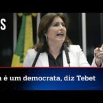 Simone Tebet confessa apoio a Lula no 2º turno