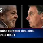 Pesquisa coloca Bolsonaro e Lula tecnicamente empatados