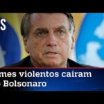 Bolsonaro desfaz narrativa e mostra com números que assassinatos caíram durante seu governo