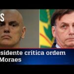 Bolsonaro ironiza decisão de Moraes sobre ligação entre PT e PCC
