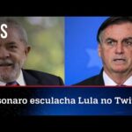 Bolsonaro dá invertida em Lula e diz que não há dúvidas de que petista tem o crime como aliado