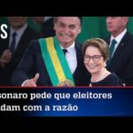 Bolsonaro realiza sonho e coloca Tereza Cristina na garupa da moto