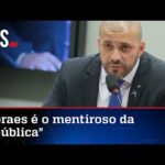 Em vídeo, Daniel Silveira faz novas críticas a Alexandre de Moraes