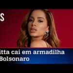 Com ódio, Anitta não percebe e ajuda Bolsonaro na divulgação de alerta sobre o PT