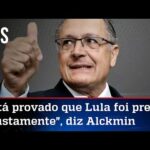 Alckmin grava vídeo pró-Lula e diz que Bolsonaro quer confundir o povo