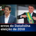 Relembre: Em 2018, Datafolha errou percentuais de Bolsonaro fora da margem e deu vitória a Haddad