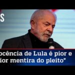 Em rede nacional, campanha de Bolsonaro rebate Lula sobre inocência